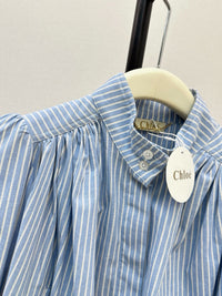 26S Striped Long Sleeve Blouse