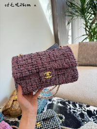 Classic Flap Bag Cotton Tweed