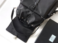 Explore Re-Nylon and Leather Backpack