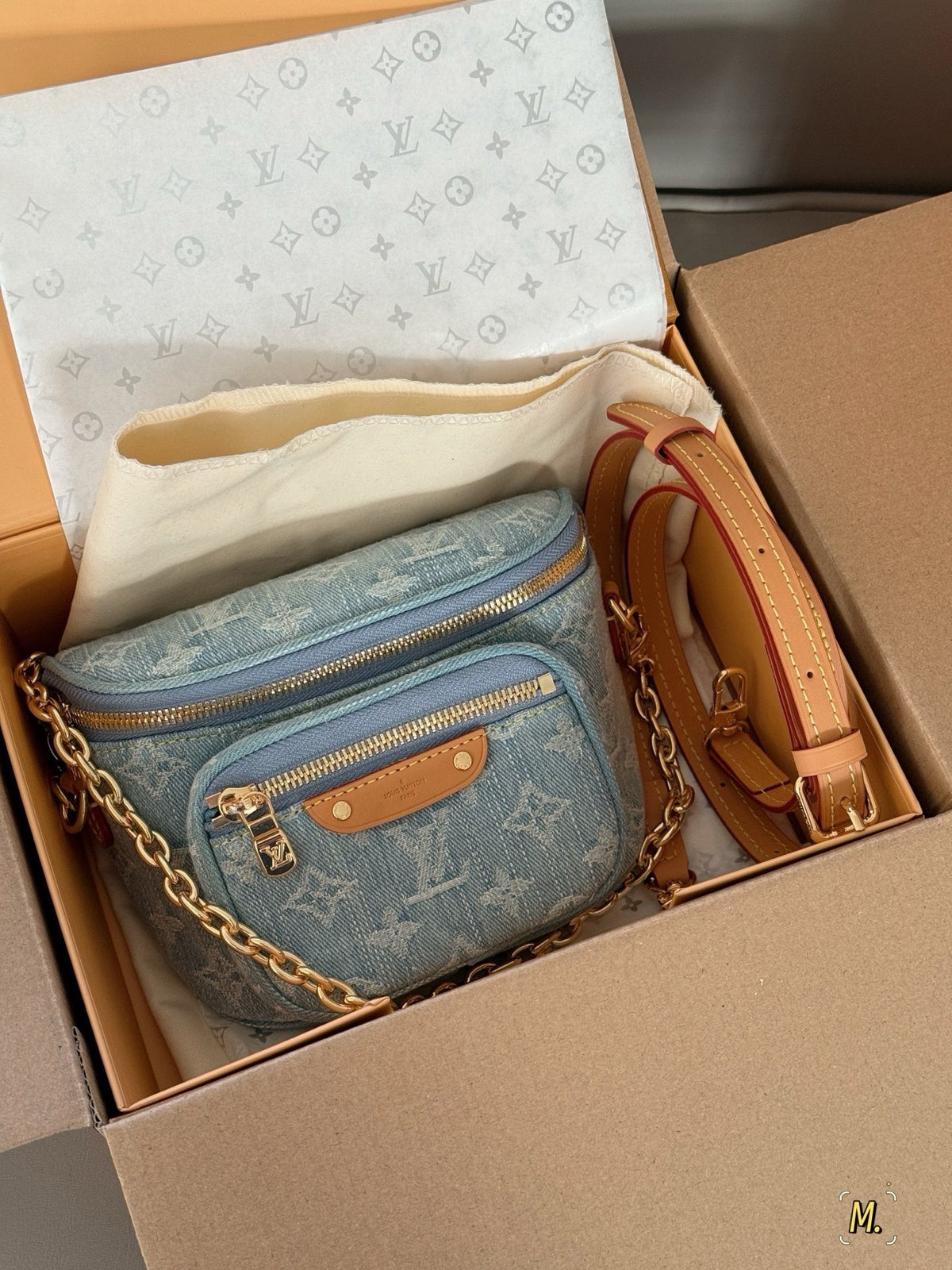 Mini Bumbag Sky Blue Denim
