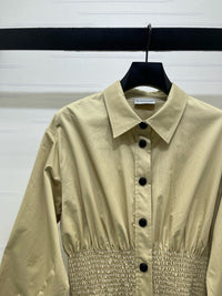 Cotton Nylon Shirt Dress