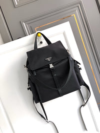 Explore Re-Nylon and Leather Backpack