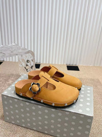 Paris Chunky Suede Clogs