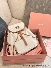Canvas Leather Backpack