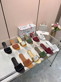 Bianca Leather Slides