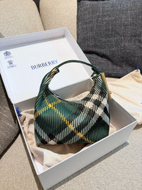 Peg Check Shoulder Bag