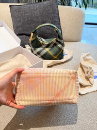 Peg Check Shoulder Bag