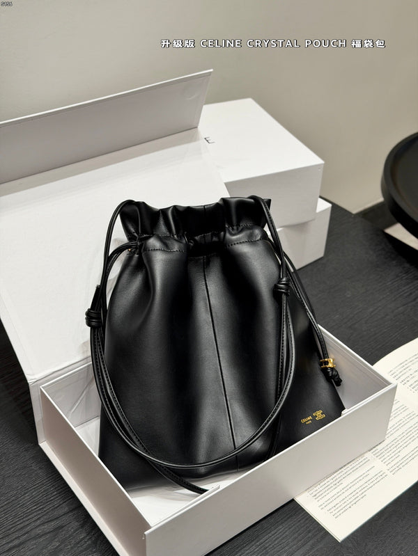 Small Crystal Pouch in Lambskin