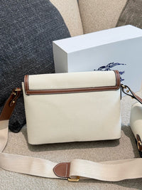 Horseferry Print Canvas Note Crossbody Bag