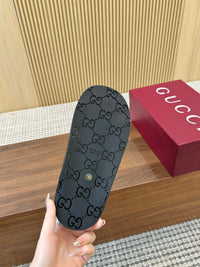 Crystal Leather Sliders