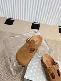 Paris Chunky Suede Clogs