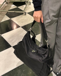 Explore Re-Nylon and Leather Shoulder Bag