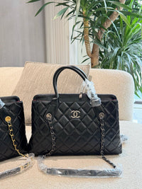 Quilted Leather Tote Bag