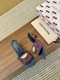 Cherry Lily Mules