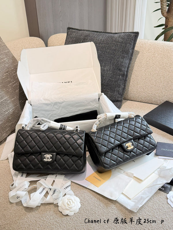 25 Lambskin Flap Bag