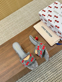 Cherry Lily Mules