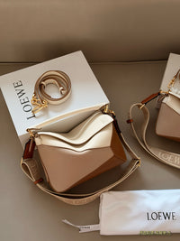 Puzzle Edge Top-Handle Bag