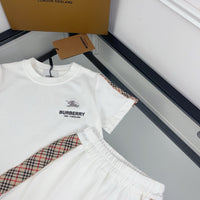Check T-Shirt & Shorts Set