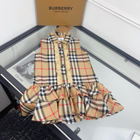 Vintage Check Ruffle Dress