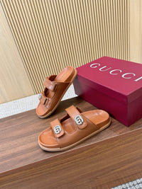 Crystal Leather Sliders