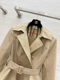 Short Peplum Trench Coat