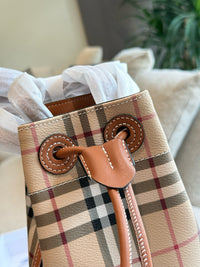 Mini Check Bucket Bag