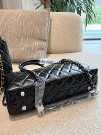 Quilted Leather Tote Bag