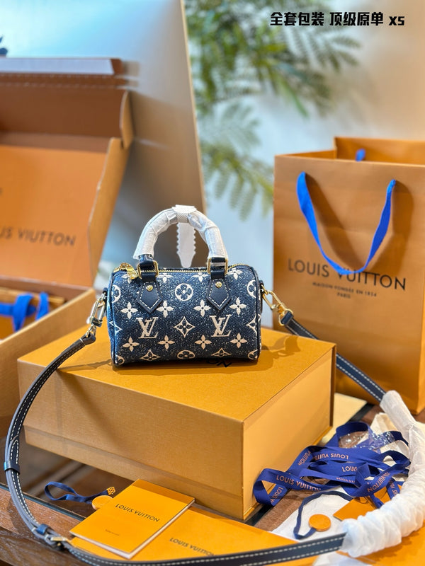 Nano Speedy Bag Denim