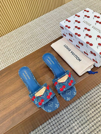 Cherry Lily Mules