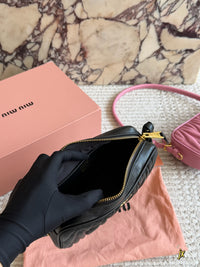 Matelassé Nappa Leather Pouch