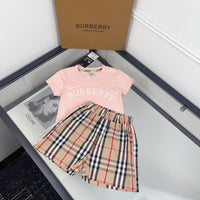 Check Shorts Set