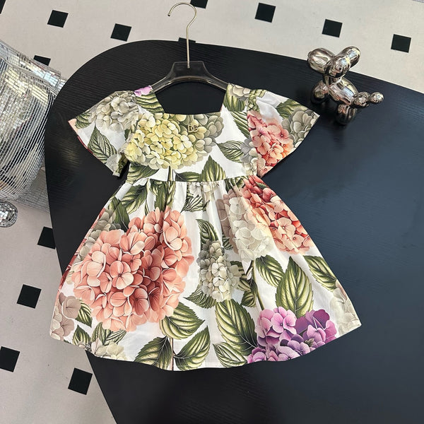 Floral Flutter Sleeve Dress