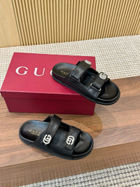 Crystal Leather Sliders
