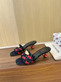 Cherry Lily Mules