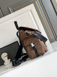 Explore Re-Nylon and Leather Backpack