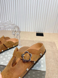 Paris Chunky Suede Clogs