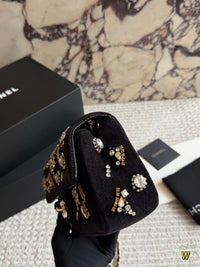 Mini Rectangle Flap Bag Velvet