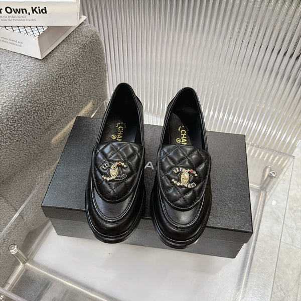 Quilted Leather Loafers