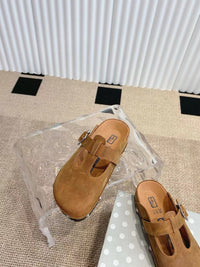 Paris Chunky Suede Clogs