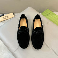 Suede Driver Loafers
