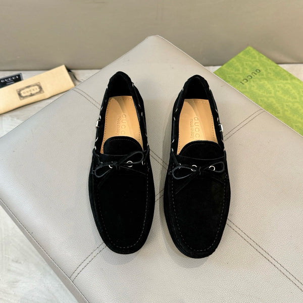 Suede Driver Loafers
