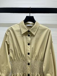Cotton Nylon Shirt Dress