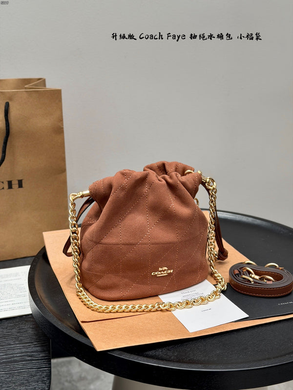 Faye Drawstring Bucket Bag