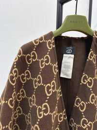 26S Wool Jacquard Cape