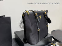 Tessuto Nylon and Saffiano Tote Bag