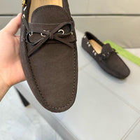 Suede Driver Loafers