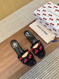 Cherry Lily Mules