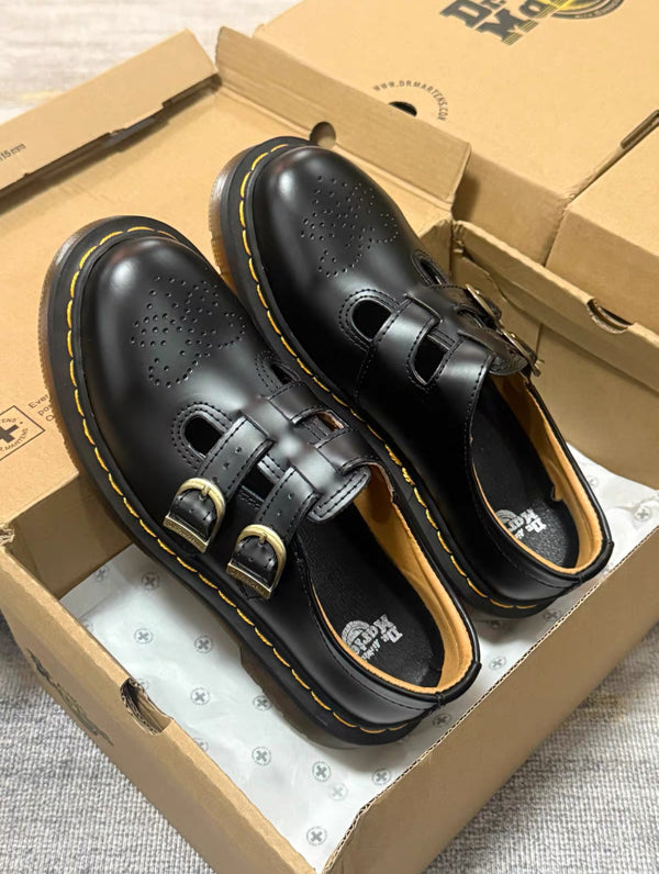 Double Buckle T-Bar Shoes
