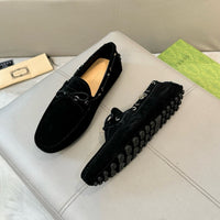 Suede Driver Loafers