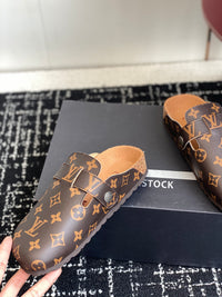 Monogram Suede Clogs